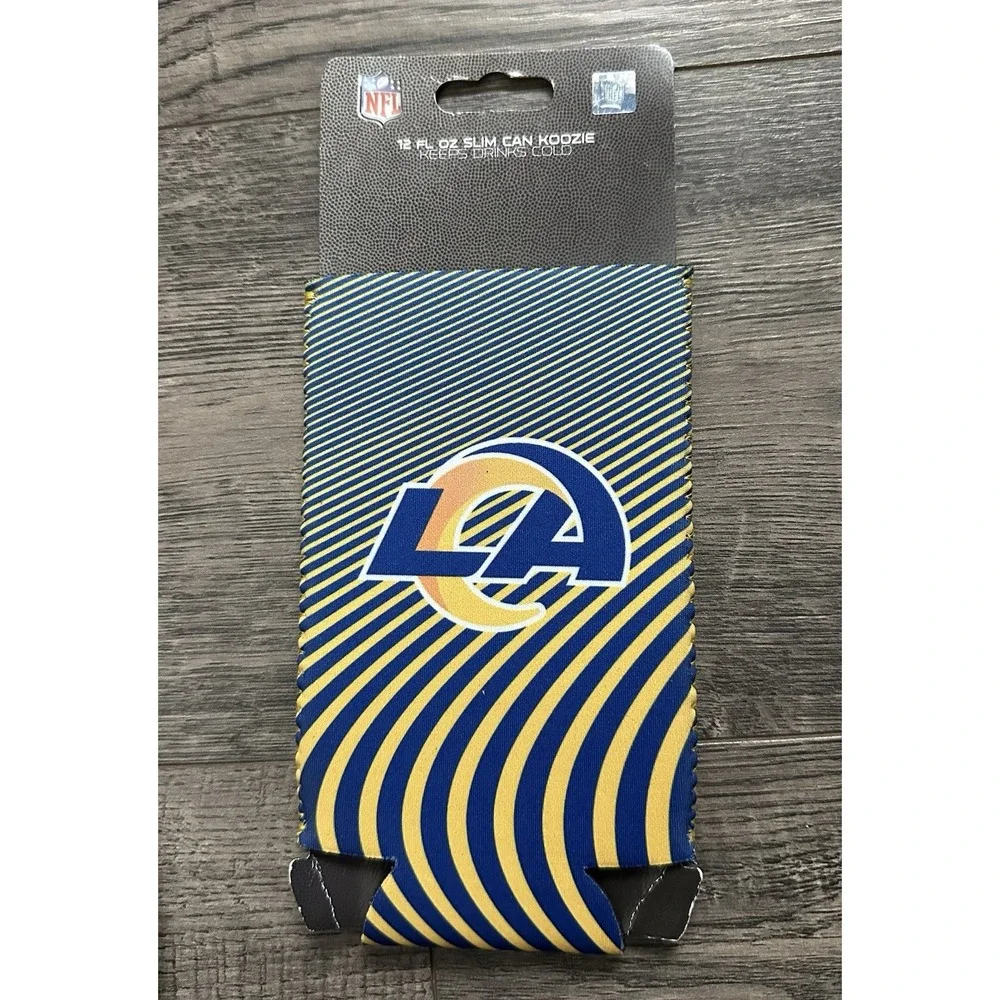 NEW‎ NFL Los Angeles Rams Can Cooler Koozie Holder 12oz Game Time